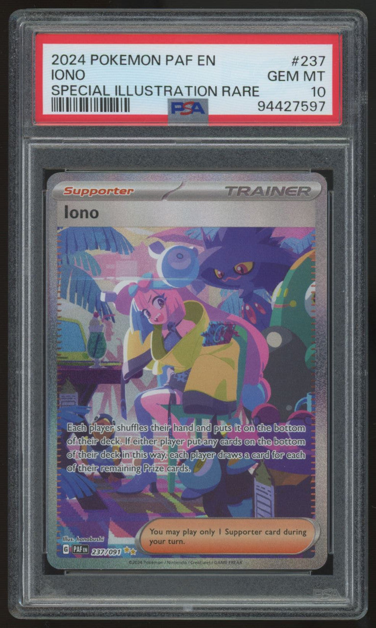 iono rare card 2024 Pokemon Paldean Fates Special Illustration #237 PSA 10 – LegendsSportsGames If either player puts Character:DMG Tea Deck (100 Cards 2025 Disney LORCANA