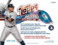 2018 Baseball Card Boxes