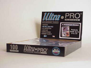 Ultra Pro 4 Pocket Postcard Pages 100 Count