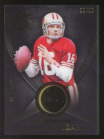 2014 Panini Black Gold Standard #5 Joe Montana 14K Gold Piece #19/20 49ers