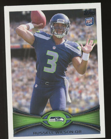 2012 Topps Flagship #165 Russell Wilson RC Rookie Seattle Seahawks Superstar QB