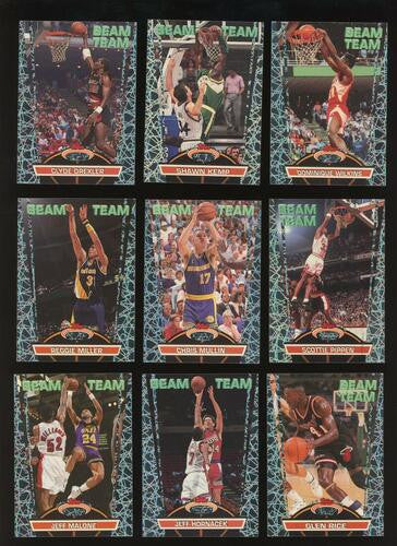 1992-93 Stadium Club Beam Team Complete Set 1-21 Jordan Shaq
