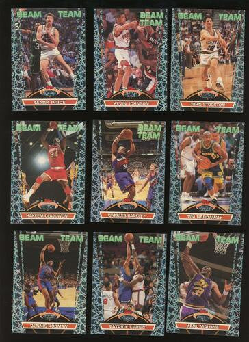 1992-93 Stadium Club Beam Team Complete Set 1-21 Jordan Shaq