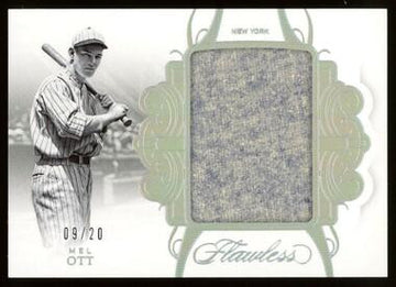 2018 Panini Flawless Baseball Mel Ott Jersey Patch /20