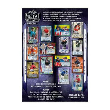 2021 Leaf Metal Draft Baseball Hobby Box