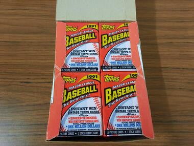 1991 Topps Baseball Wax Box (36 packs)