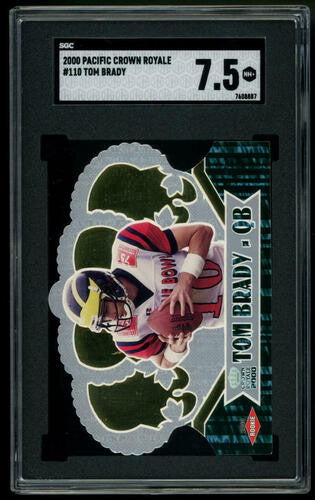 2000 Pacific Crown Royale Tom Brady RC #110 SGC 7.5 NM+