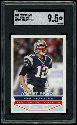 2013 Panini Score Tom Brady Artist Proof /32 #123 SGC 9.5 MT+