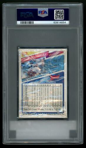 1993 Topps Gold Baseball Cello Pack w/ Derek Jeter RC Top POP 1 PSA 9 MINT