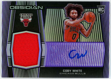 2019-20 Panini Obsidian Coby White Purple Electric Auto Patch RC RPA /75 #209