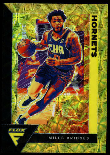 2020-21 Panini Flux Miles Bridges Gold Scope Prizm /8 #23