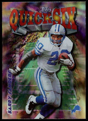 1998 Topps Chrome Quick Six Barry Sanders #28
