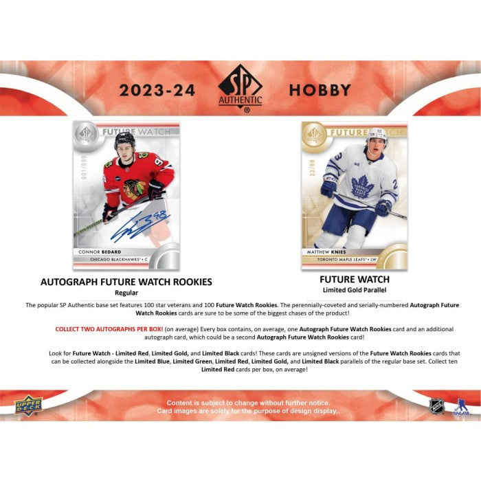 2023/24 Upper Deck SP Authentic Hockey Hobby Case (16)
