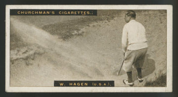 1927 W.A. & A.C. Churchman Walter Hagen Famous Golfers Small #14 VG-EX "A"