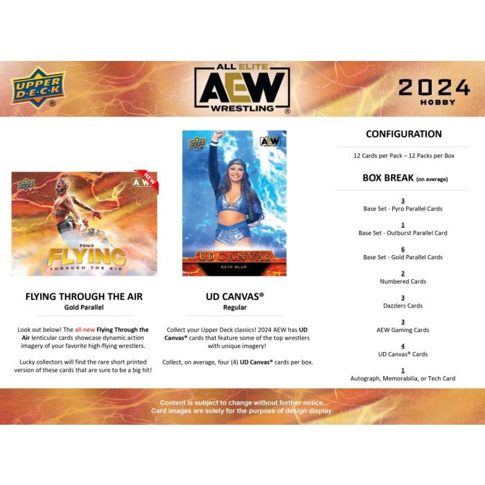 2024 Upper Deck AEW All Elite Wrestling Hobby Box