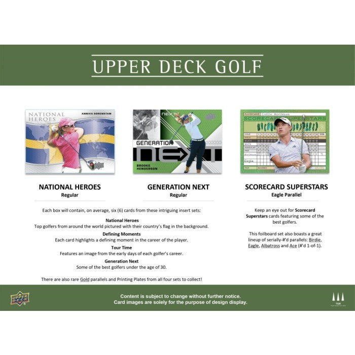 2024 Upper Deck Golf Hobby Box