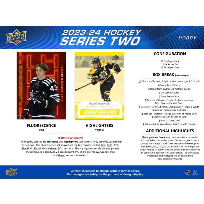 2023/24 Upper Deck Series 2 Hockey Hobby Box