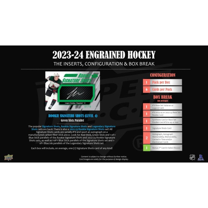 2023/24 Upper Deck Engrained Hockey Hobby Case (10)