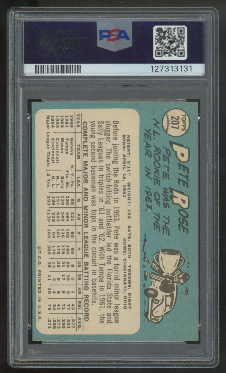 1965 Topps Pete Rose #207 PSA 7 *131