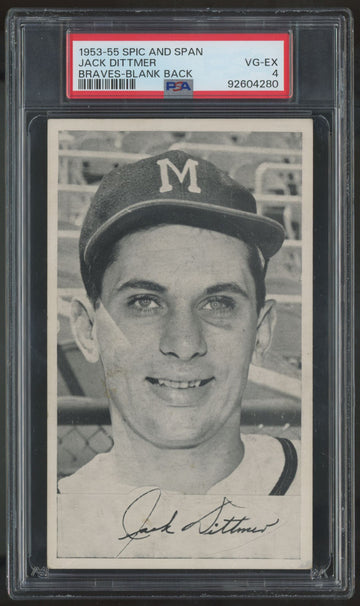 1953-55 Spic And Span Jack Dittmer PSA 4