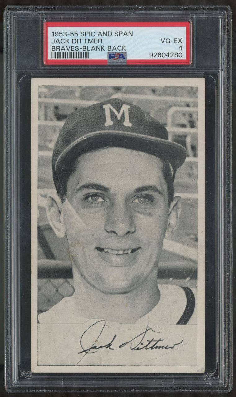 1953-55 Spic And Span Jack Dittmer PSA 4