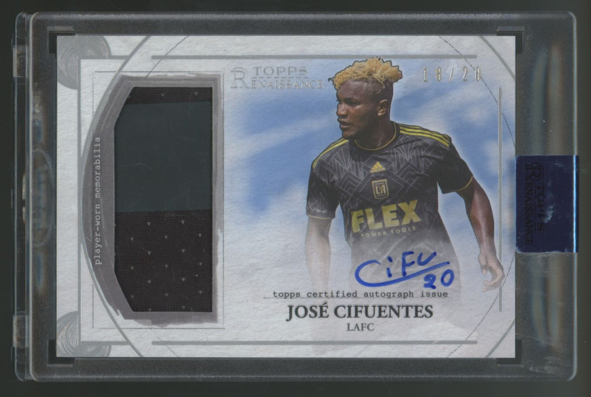 2022 Topps Renaissance MLS Jose Cifuentes Patch Auto /20 #AR-CI4
