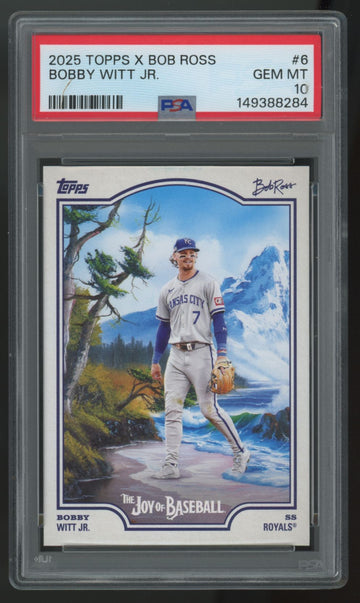 2025 Topps x Bob Ross Bobby Witt Jr. #6 PSA 10