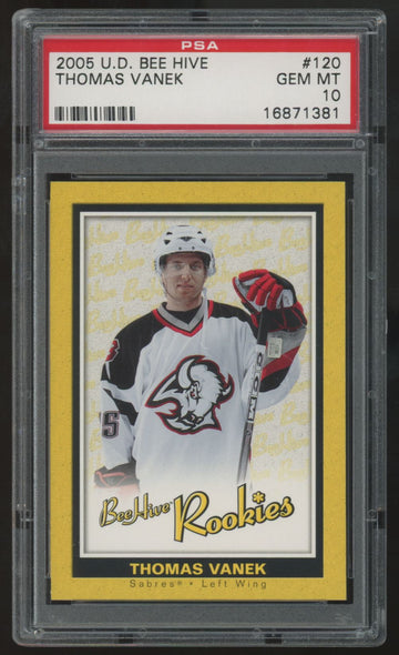 2005-06 Upper Deck Beehive Thomas Vanek RC #120 PSA 10