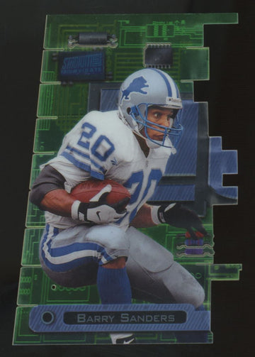 1998 Stadium Club Triumvirate Barry Sanders Luminous Die-Cut #T2A