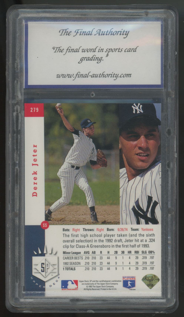 1993 Upper Deck SP Derek Jeter RC Foil #279 TFA 7