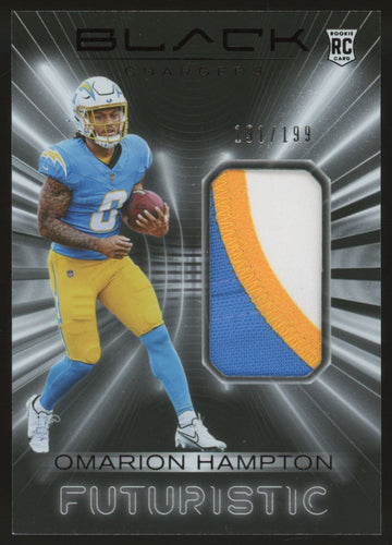 2025 Panini Black Omarion Hampton RC Futuristic Patch /199 #FUT-OHN