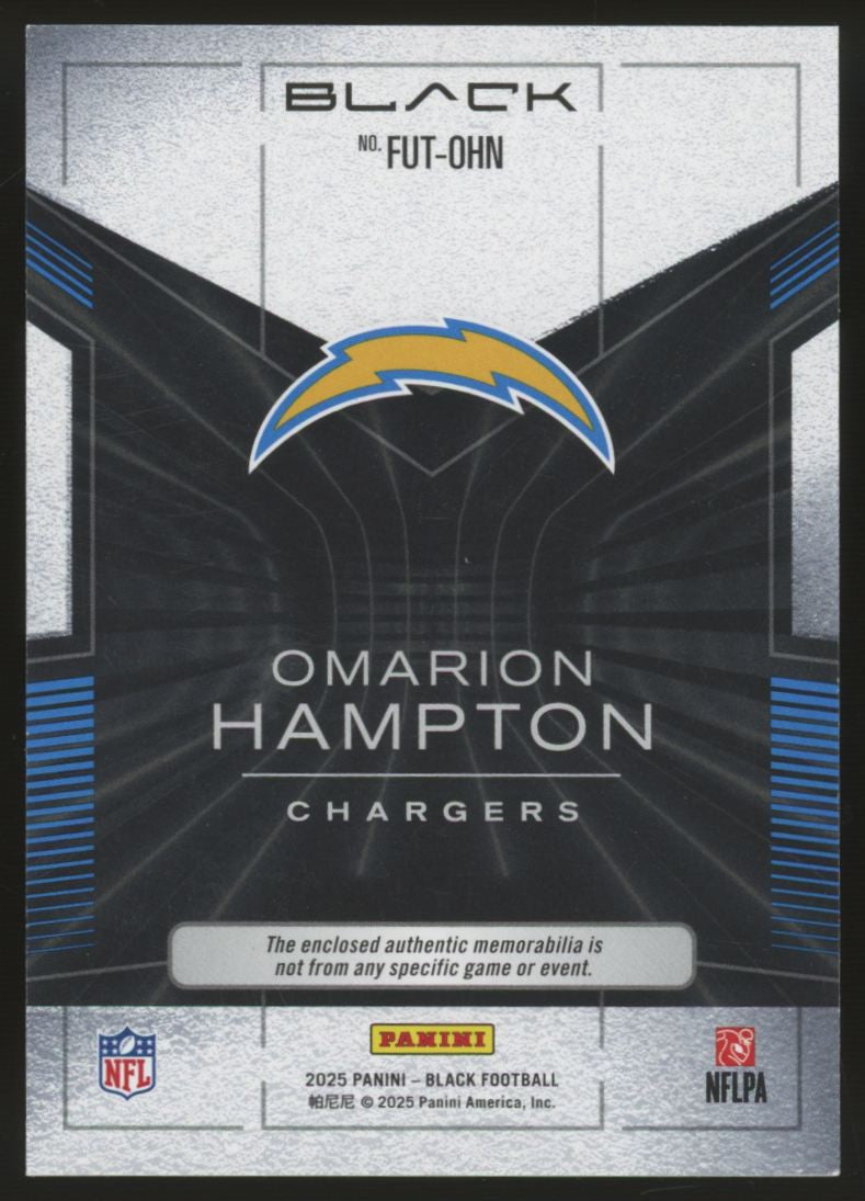 2025 Panini Black Omarion Hampton RC Futuristic Patch /199 #FUT-OHN