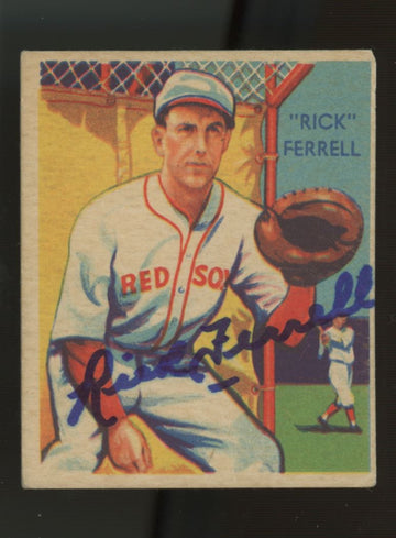 1934-36 1935 Diamond Stars Rick Ferrell #48 Signed Auto JSA