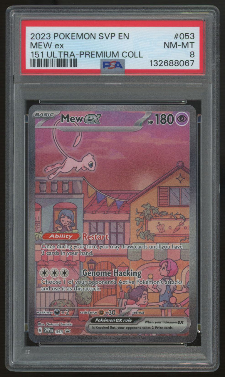 2023 Pokemon Mew ex 151 Ultra Premium Promo #053 PSA 8