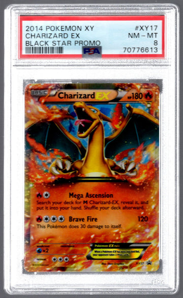 2014 Pokemon Charizard EX Black Star Promo #XY17 PSA 8