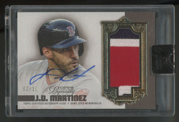 2019 Topps Dynasty J.D. Martinez Dynastic Data Patch Auto /10 #DAP-JDM6
