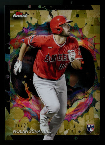 2024 Topps Finest Nolan Schanuel RC Rare Gold Refractor /20 #271