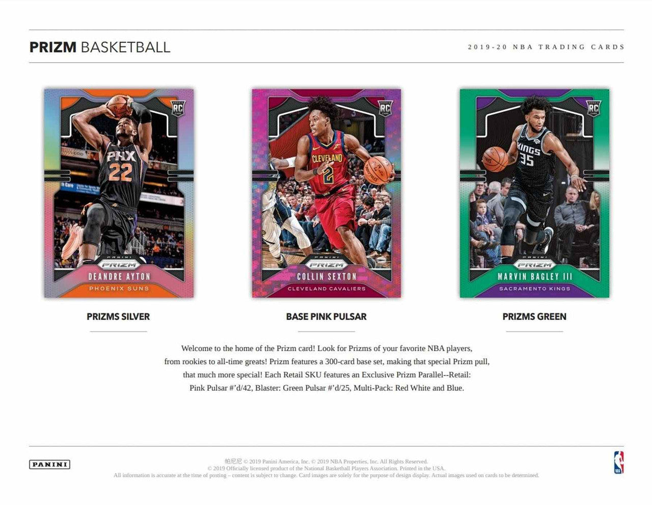 2019/20 Panini Prizm Basketball 6-Pack Blaster Box