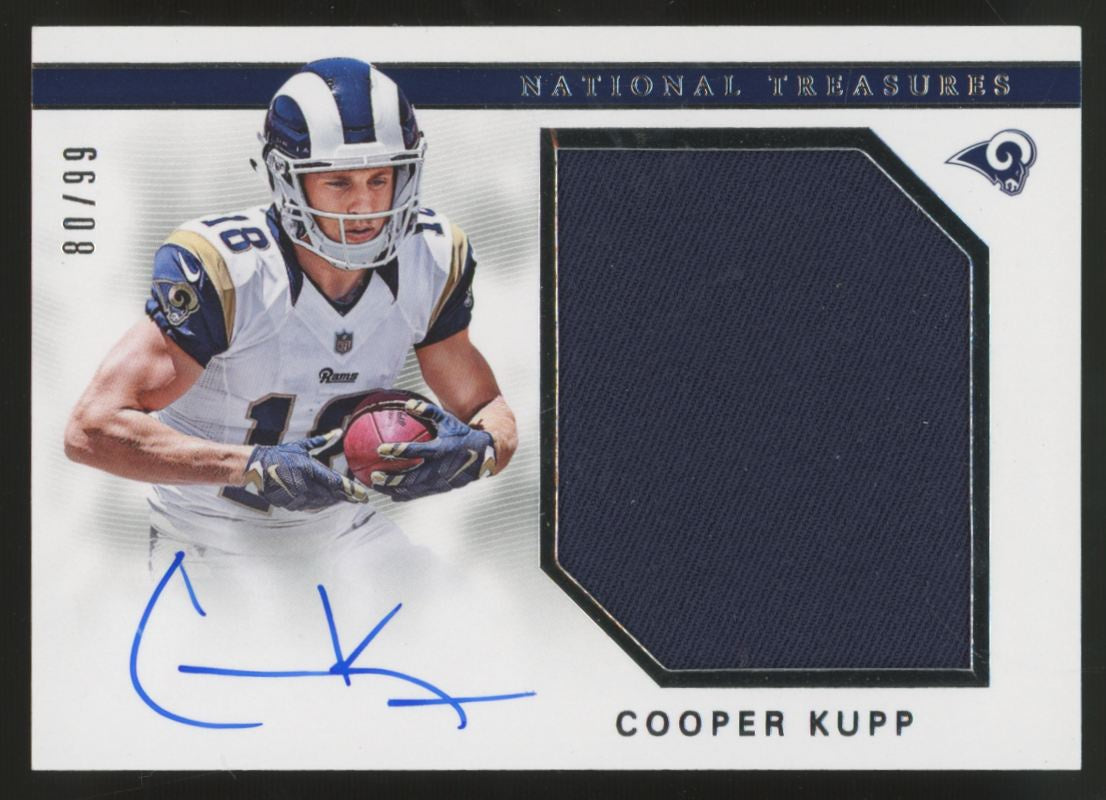 2017 National Treasures Cooper Kupp RC Materials Patch Auto RPA /99 #RMS-CK