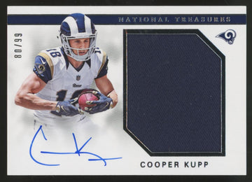 2017 National Treasures Cooper Kupp RC Materials Patch Auto RPA /99 #RMS-CK