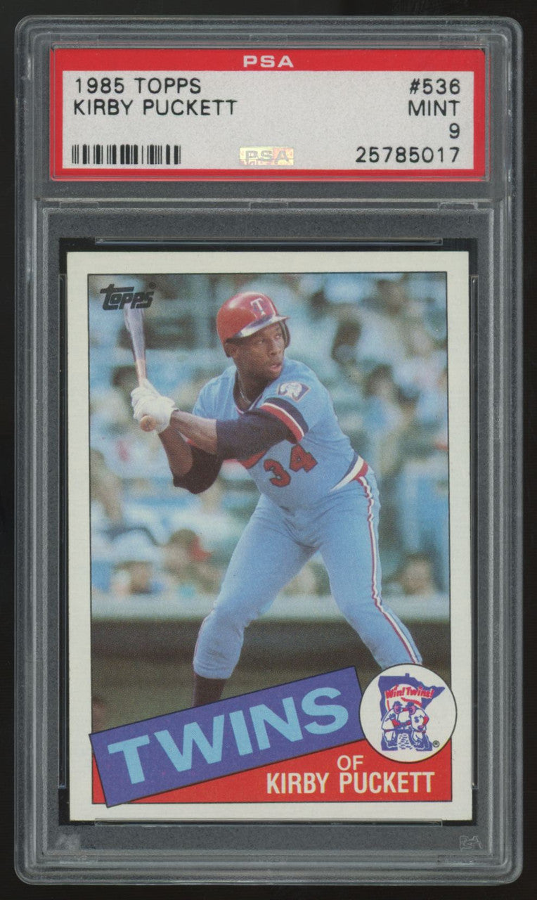 1985 Topps Kirby Puckett #536 PSA 9
