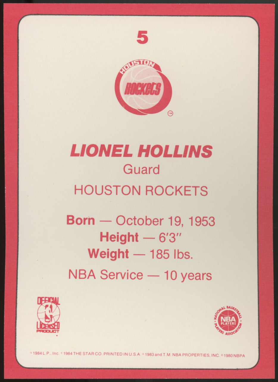 1985 Star Co. Basketball Houston Rockets Super Teams Set (5) Olajuwon RC *READ*