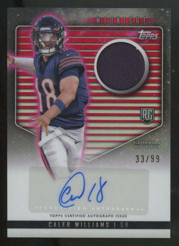 2024 Topps Midnight Caleb Williams RC Twilight Patch Auto RPA /99 #RJA-CW