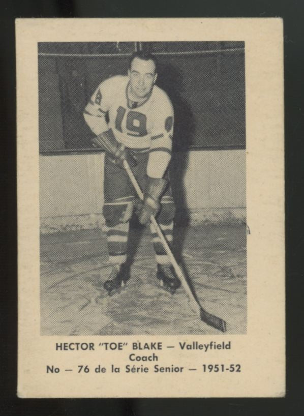 1951-52 Laval Dairy Hector "Toe" Blake #76 VG-EX