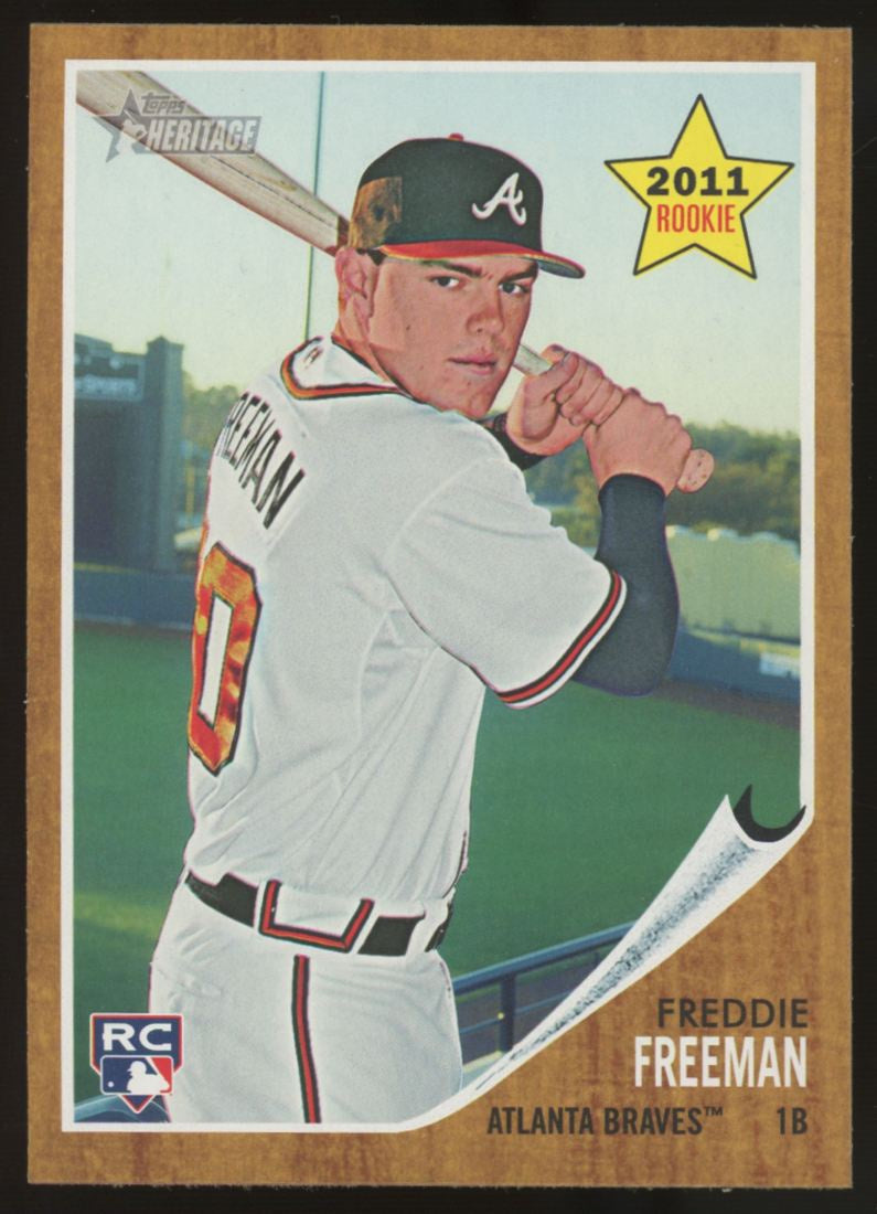 2011 Topps Heritage Freddie Freeman RC '62 Design #76