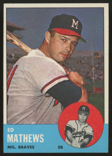 1963 Topps Ed Eddie Mathews #275 EX/MT