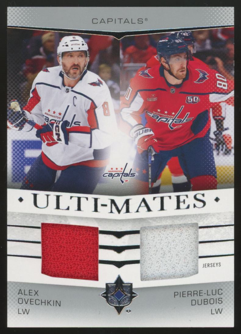 2024-25 UD Ultimate Collection Ovechkin/Dubois Ulti-Mates Dual Patch #UTM-OD