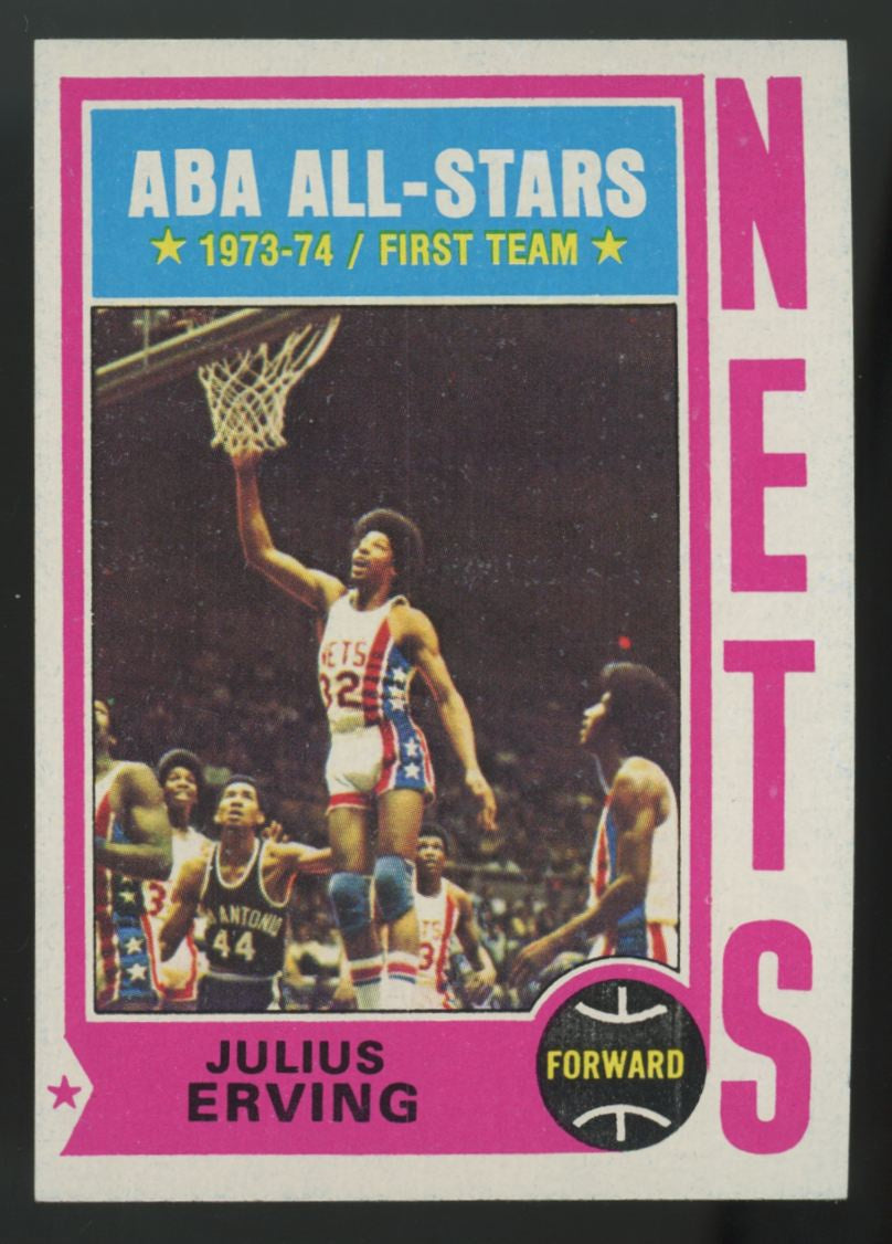 1974-75 Topps Julius Erving All Star #200 NM "A"