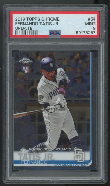 2019 Topps Chrome Fernando Tatis Jr. RC Update #54 PSA 9 *257