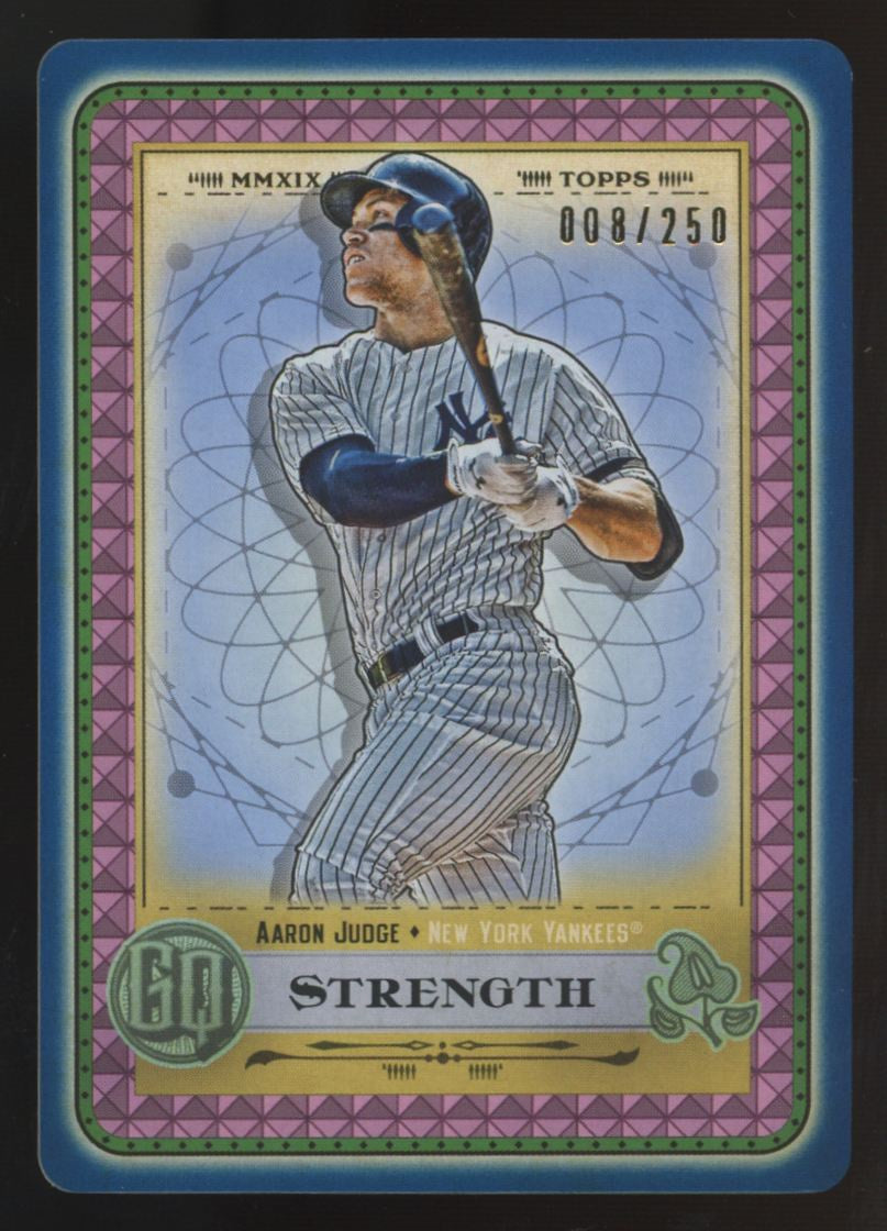 2019 Topps Gypsy Queen Aaron Judge Indigo Tarot Of The Diamond /250 #TOTD122